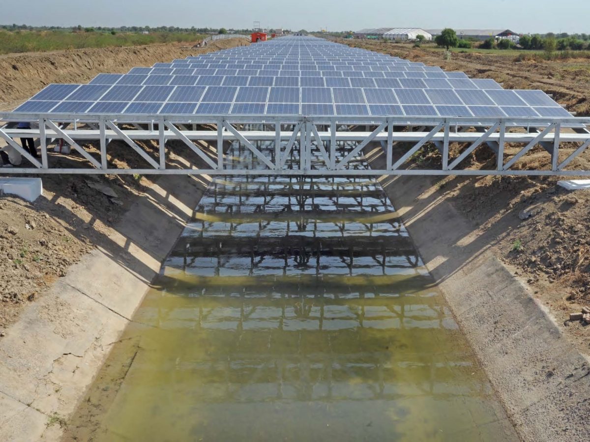 canal-top solar project