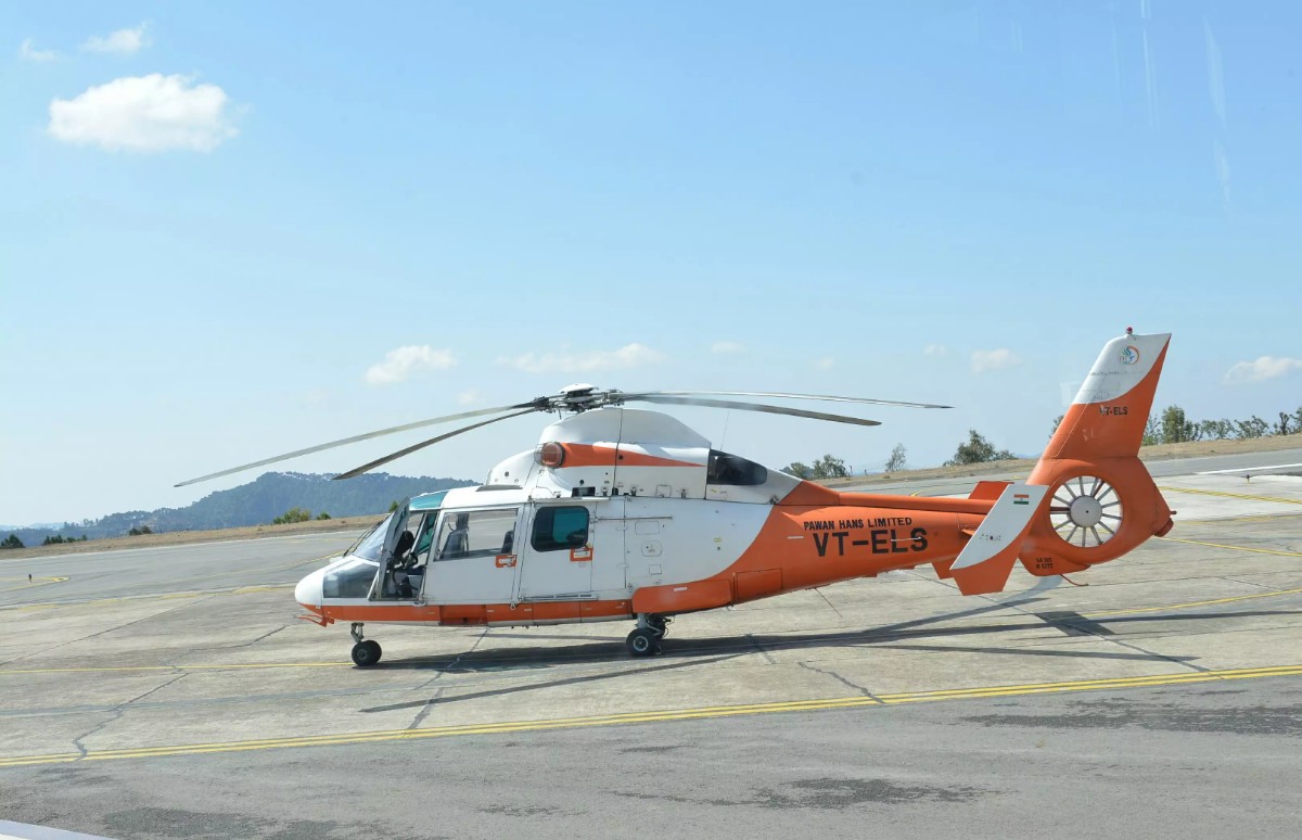 helicopter service connecting Shimla
