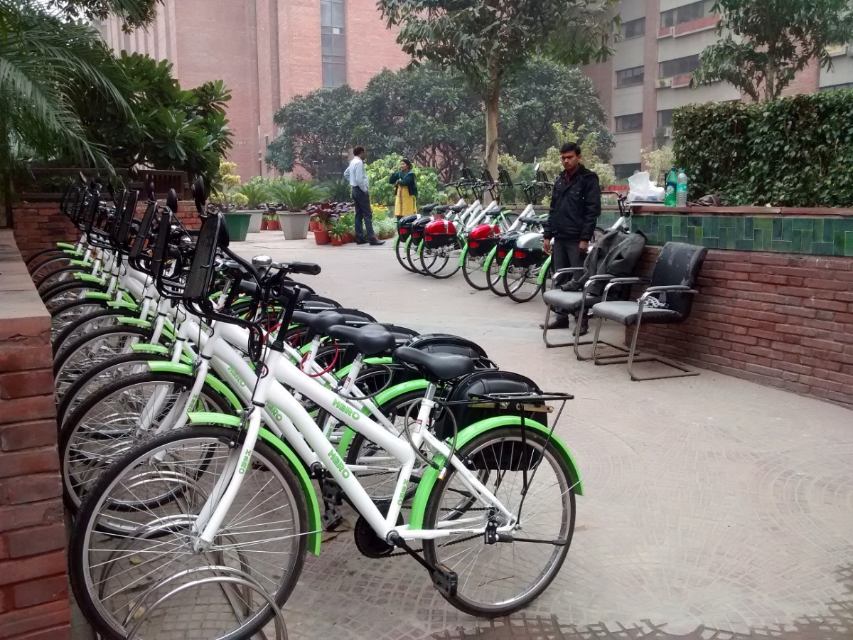 DMRC provides permanent bicycle stands