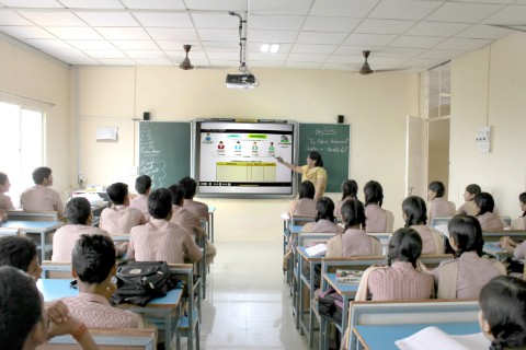 smart classrooms in Coimbatore school