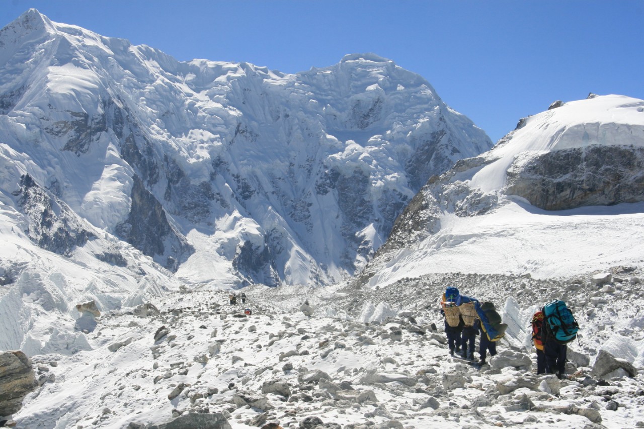 Himalayan glaciers receding