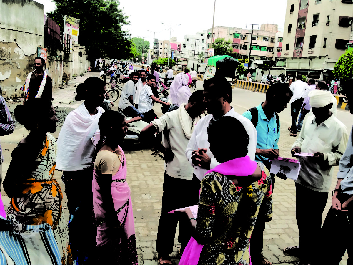 Equi-City Team conducting sanitation campaign at Sakkaardara Chowk