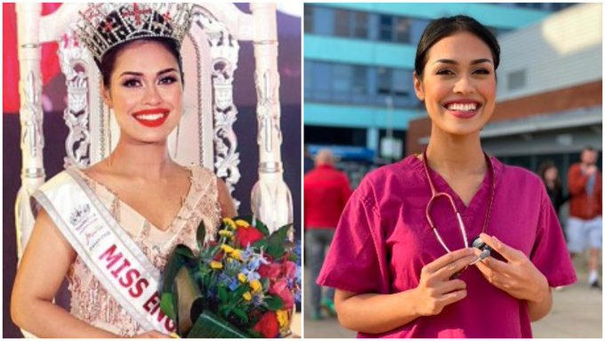 Miss England 2019 puts down her crown to work as a doctor amid coronavirus pandemic