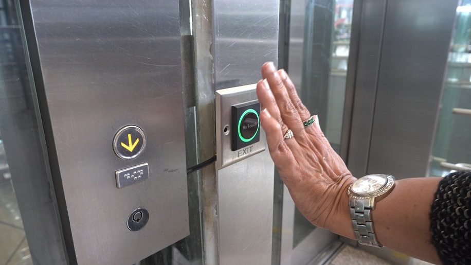Contactless elevators at Hyderabad International Airport