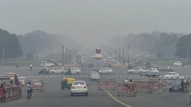 Delhi’s air quality drops to poor category