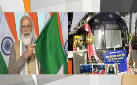 PM Modi unveils India’s first-ever driverless train for Delhi Metro