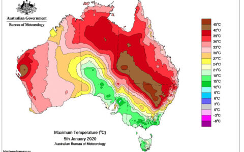 Major fire danger for Australia as temperatures break records