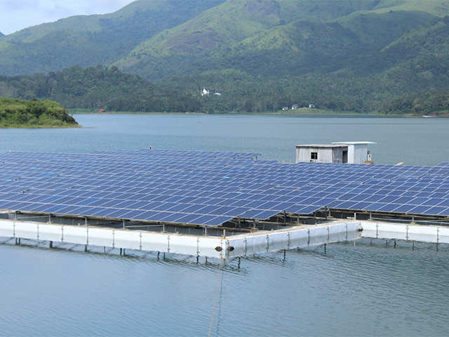 One of the largest floating solar power plant commissioned in Kerala