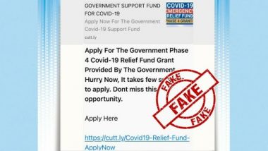 Website to register for COVID-19 relief grant a fraud: PIB