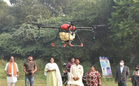 EDMC uses drone to carry out anti-mosquito drive