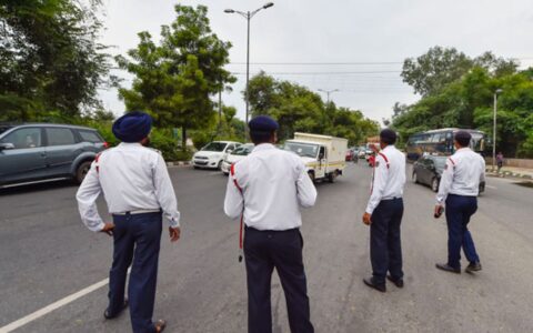 UP govt issues challans, removes encroachment during road safety drive