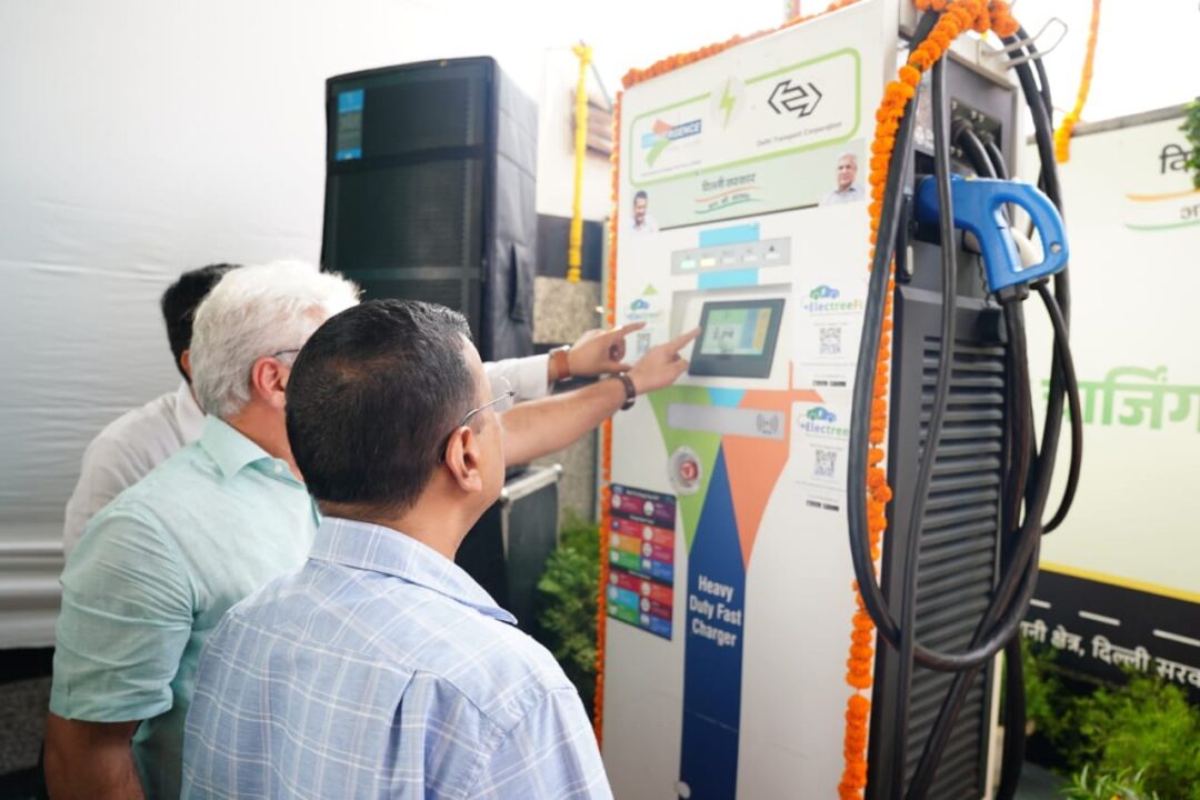 Delhi CM inaugurates EV charging stations at bus depots