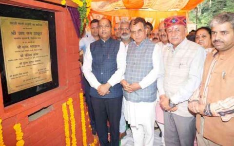 Jai Ram lays foundation stones for development projects worth Rs 55 crore in Shimla