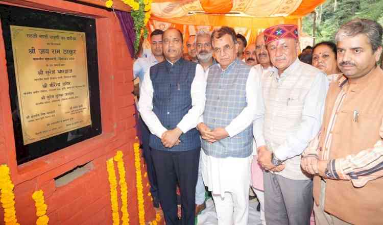Jai Ram lays foundation stones for development projects worth Rs 55 crore in Shimla