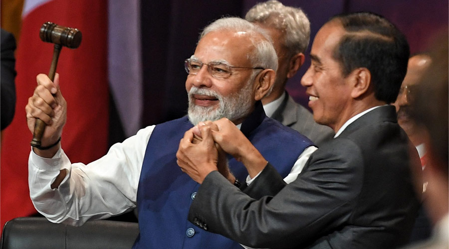 NEW DELHI: At the closing ceremony of the G20 summit 2022 in Bali, the President of Indonesia, Joko Widodo handed over the gavel to the Prime Minister of India, Narendra Modi before India takes over the G20 Presidency formally from December 1, 2022.