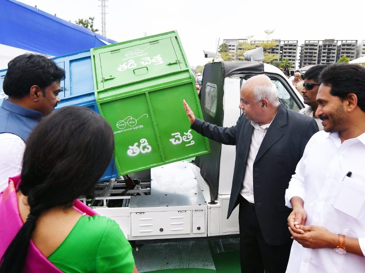 CM Jagan Mohan flags off 516 e-autos for eco-friendly garbage collection