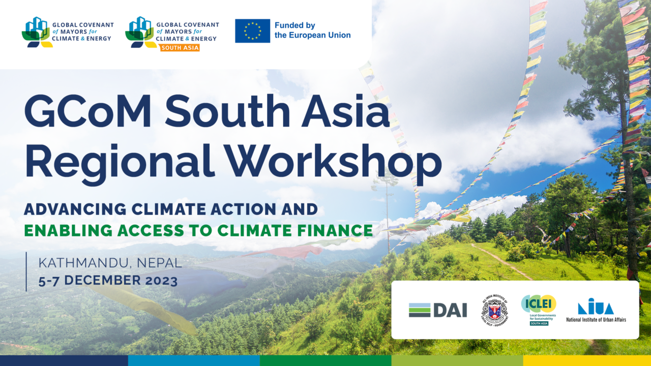 South Asian Cities to Chart Paths for Climate Finance in GCoM Conference
