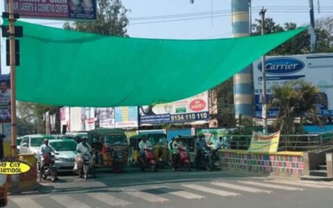 CMC installs green shade at key junctions to give respite to motorists from blazing Sun