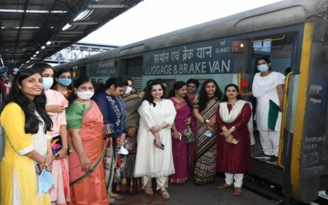 All women crew special train flagged off from Vishakhapatnam