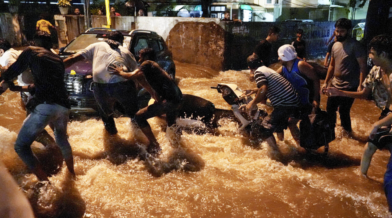 Heavy rain brings Delhi to screeching halt as roads becomes rivers